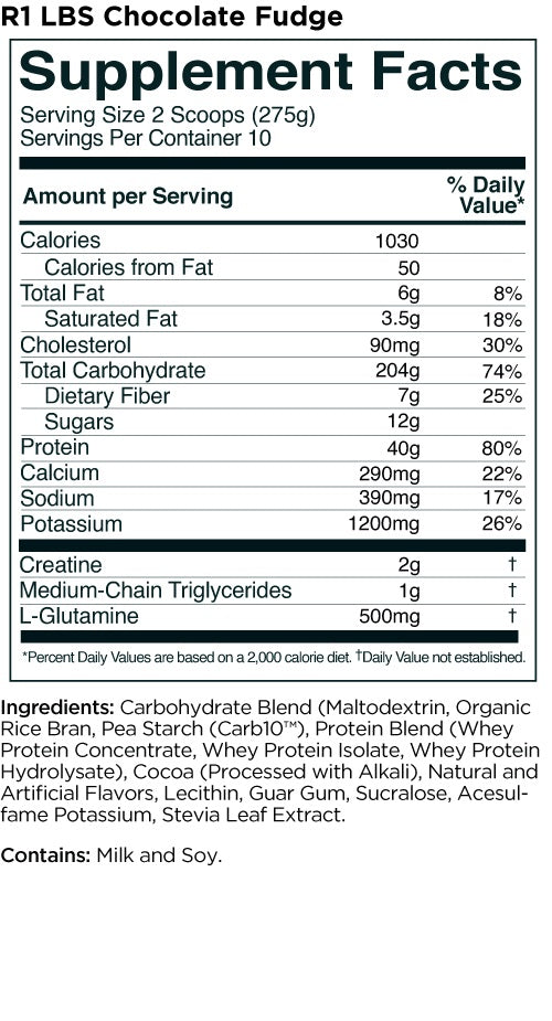 R1 LBS Chocolate Fudge 5lb by Rule One