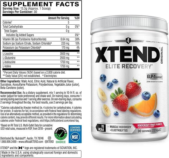 XTEND Original Knockout Fruit Punch 30svg by Scivation
