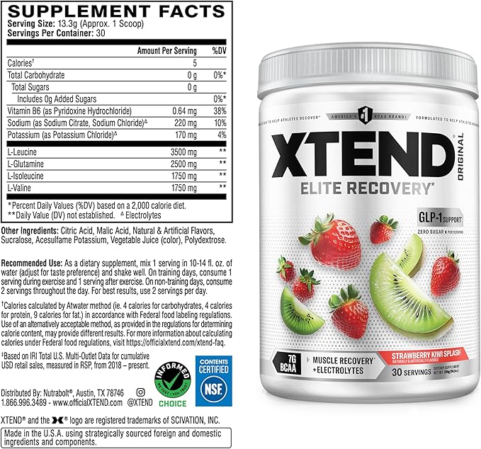 XTEND Original Strawberry Kiwi Splash 30svg by Scivation