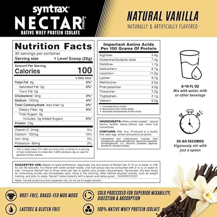 Nectar Natural Vanilla by Syntrax