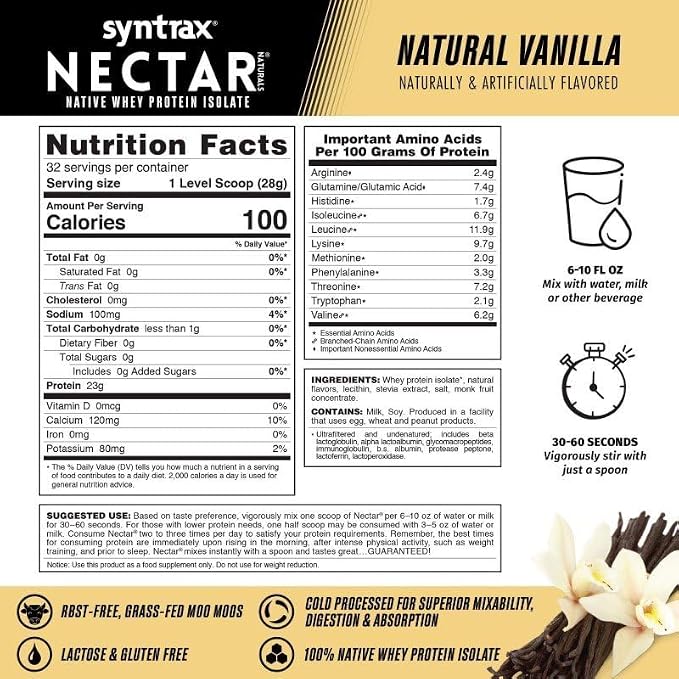 Nectar Natural Vanilla by Syntrax