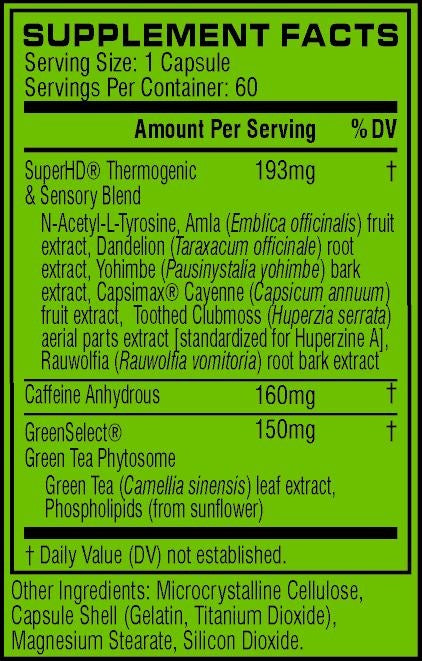 Super HD 60caps by Cellucor