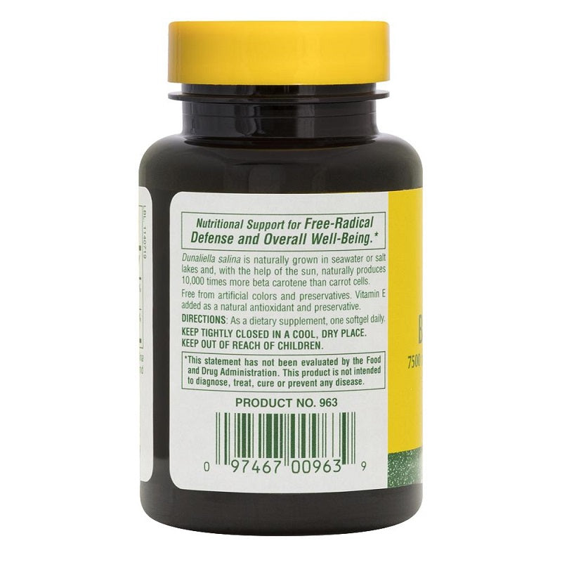 Natural Beta Carotene 25,000 IU 90sg by NaturesPlus