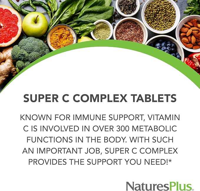 Super C Complex 1,000mg 90 Tablets by Nature's Plus