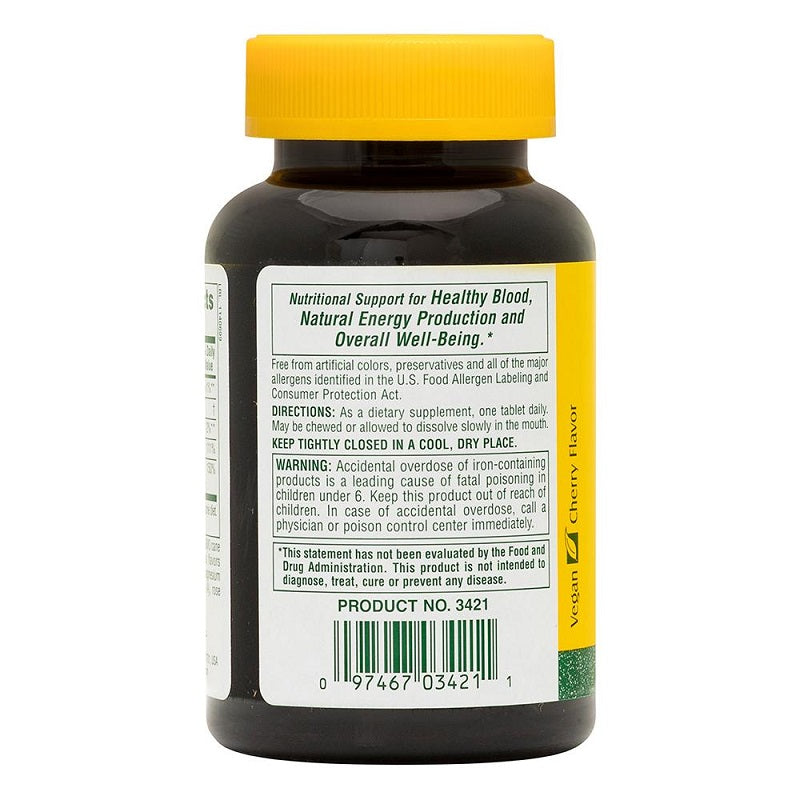 Iron with Vitamin C and Herbs 90 Chewables by NaturesPlus