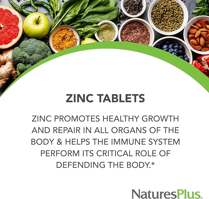 Zinc 10mg 90tabs by NaturesPlus