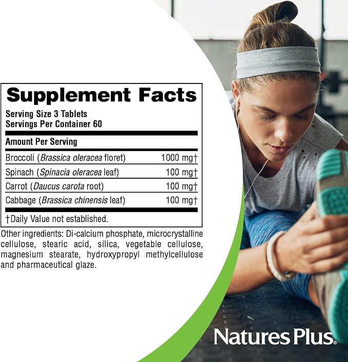 Mixed Vegetables 180tabs by NaturesPlus