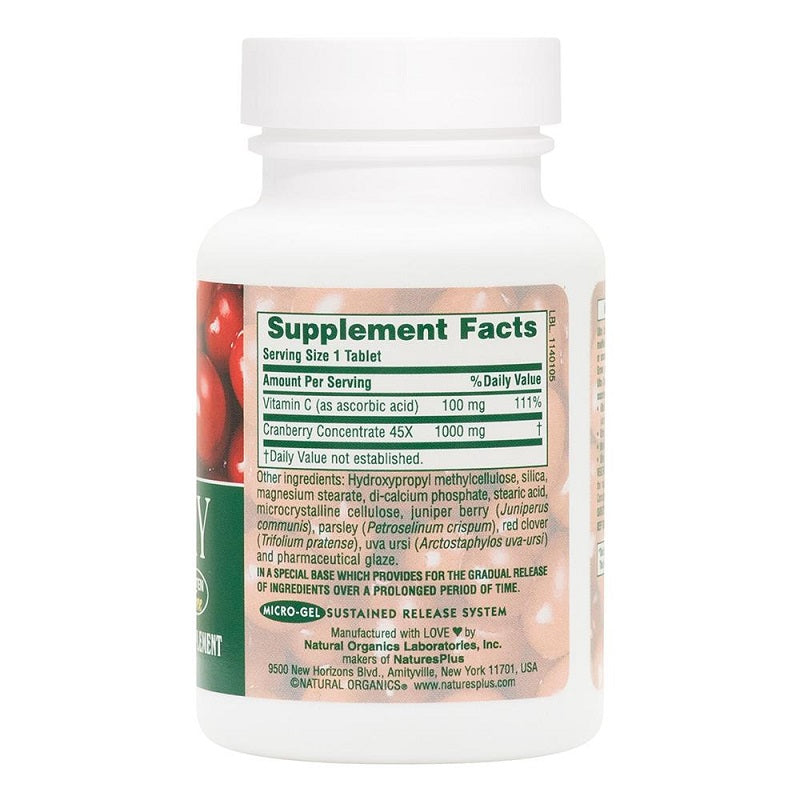Ultra Cranberry 1000 60tabs by NaturesPlus