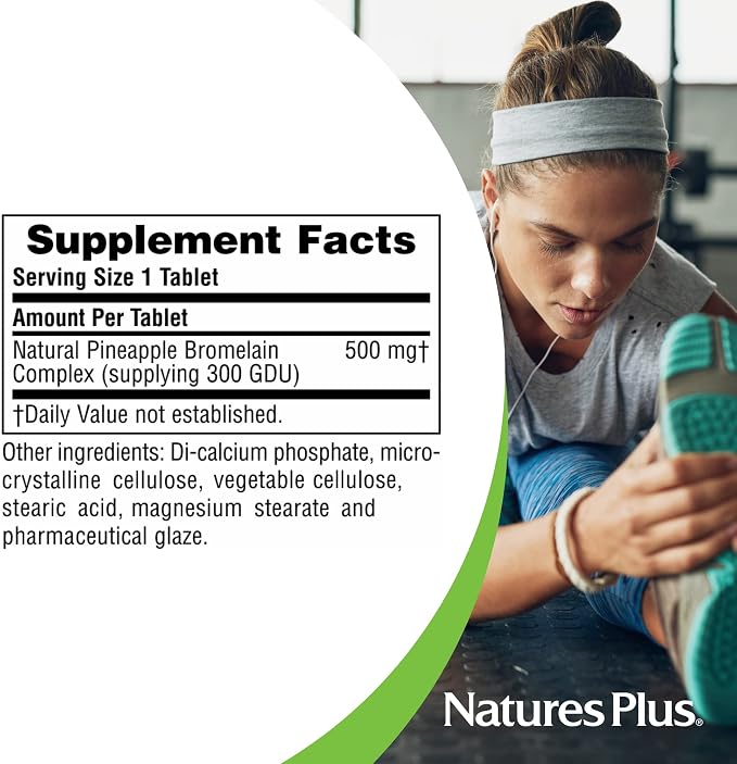 Bromelain 500mg 60 Tablets by Nature's Plus
