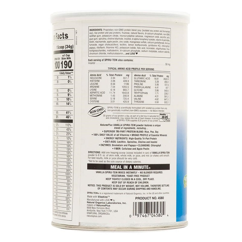 Spiru-Tein Vanilla 1.2lb by NaturesPlus