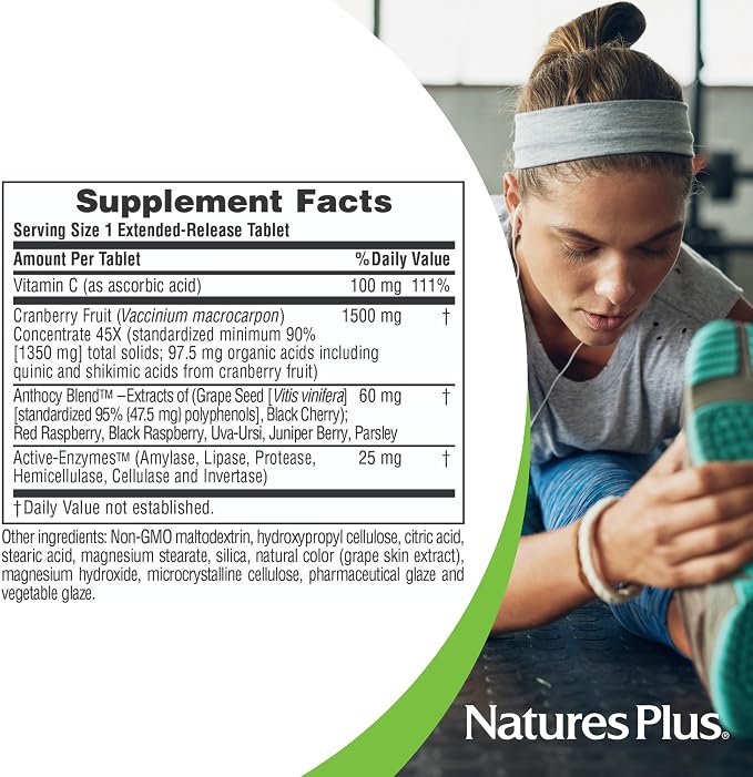 Cranberry ER 1,500mg 30tabs by NaturesPlus