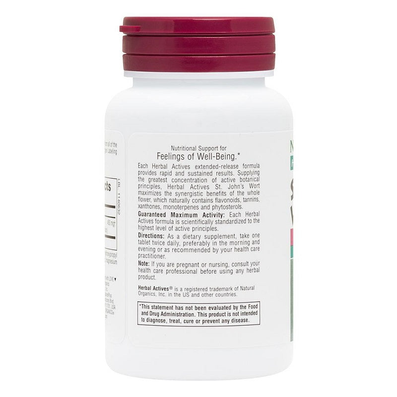 St. John's Wort ER 450mg 60tabs by NaturesPlus