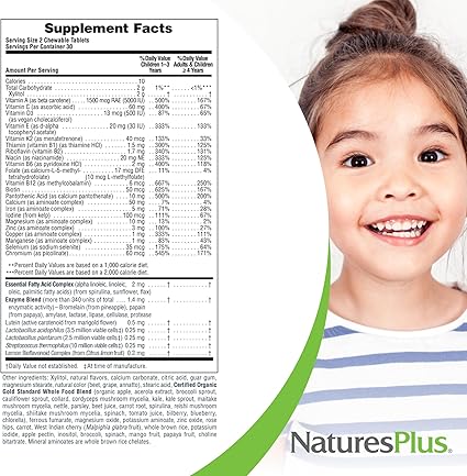 Animal Parade Gold Assorted 60 Chewables by NaturesPlus