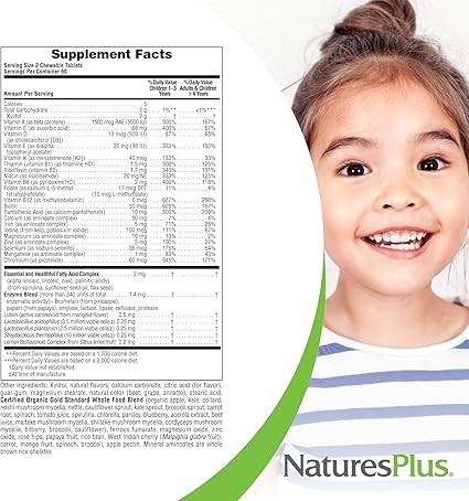 Animal Parade Gold Assorted 120 Chewables by NaturesPlus