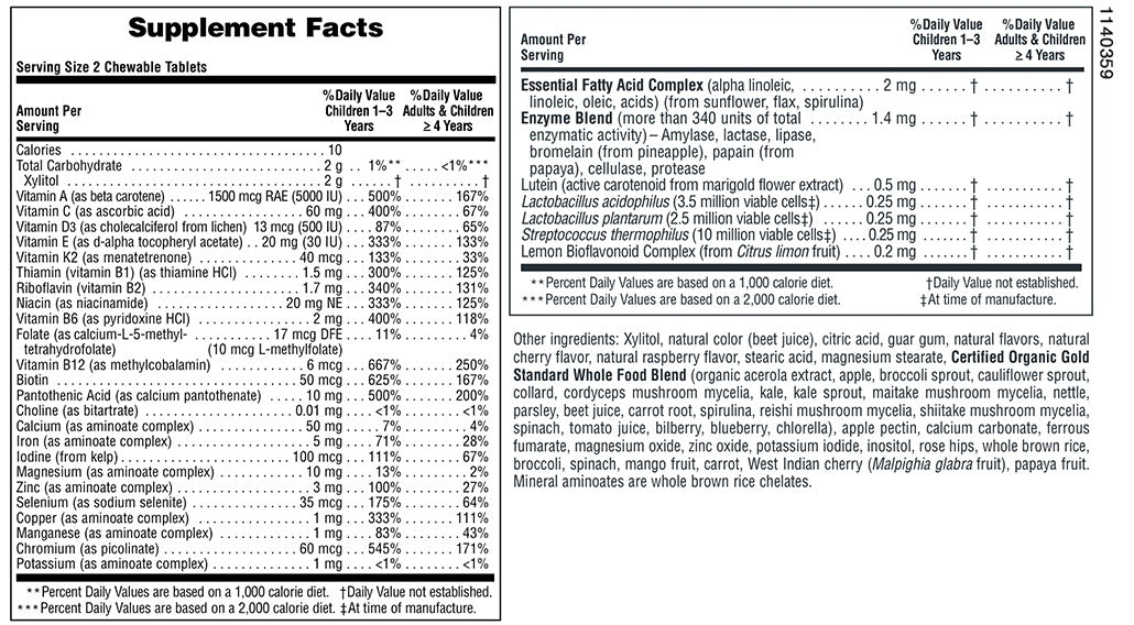Animal Parade Gold Cherry 120 Chewables by NaturesPlus
