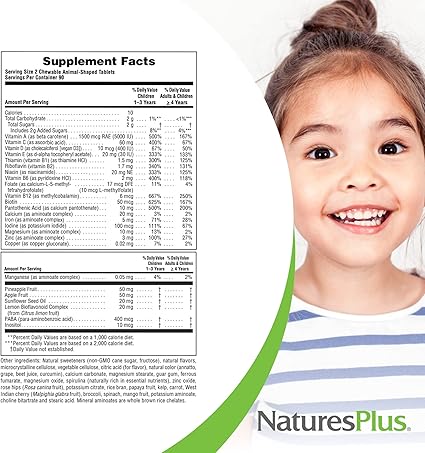 Animal Parade Assorted 180 Chewables by Nature's Plus