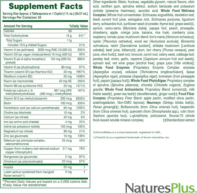 Ultra Source of Life Multivitamin Liquid 30oz by NaturesPlus