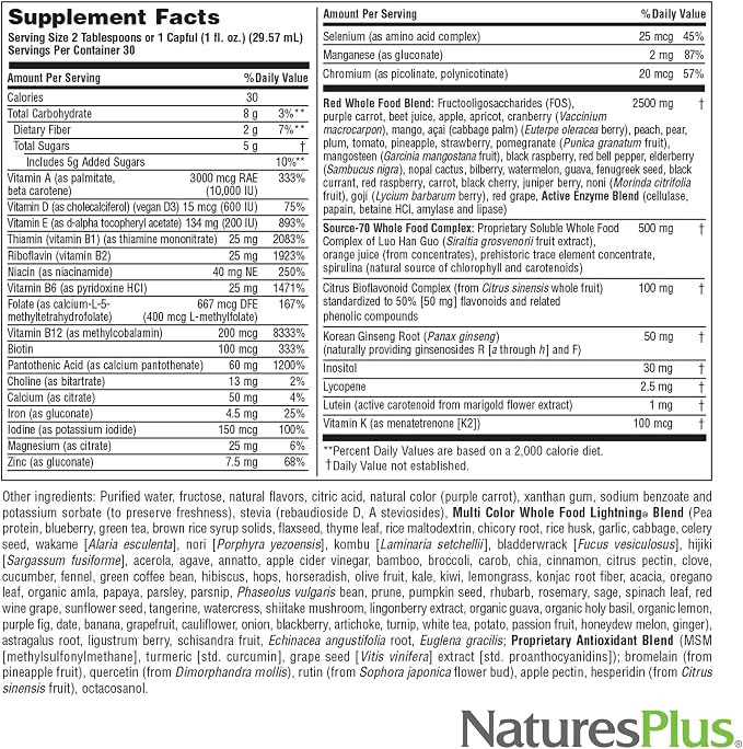 Source of Life Red Multivitamin Liquid 30oz by Nature's Plus