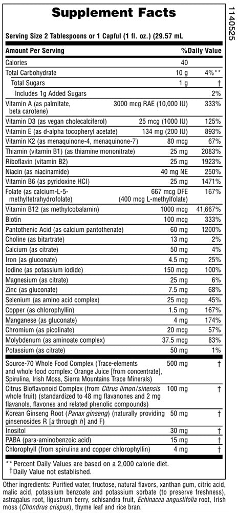 Source of Life Multivitamin Liquid 8oz by NaturesPlus