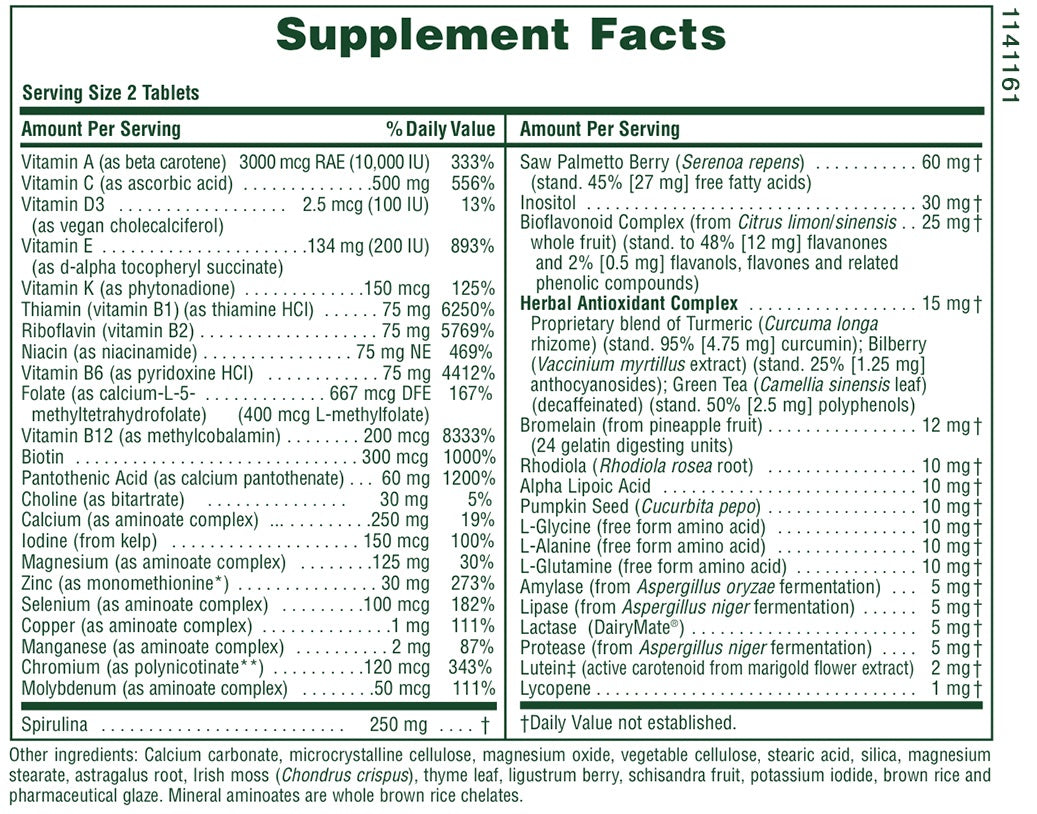 Source of Life Men Multivitamin Iron-Free 120tabs by NaturesPlus