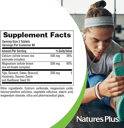 Source of Life Cal/Mag 2:1 Ratio 180 Tablets by Nature's Plus