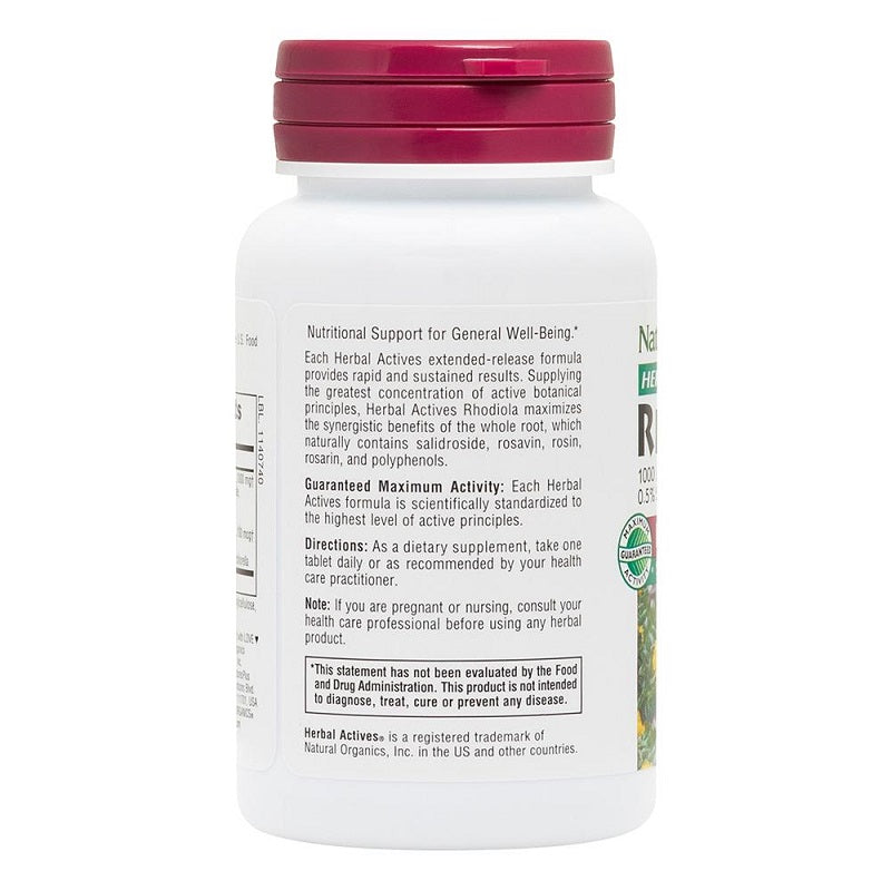 Rhodiola Extended Release 1,000mg 30tabs by NaturesPlus