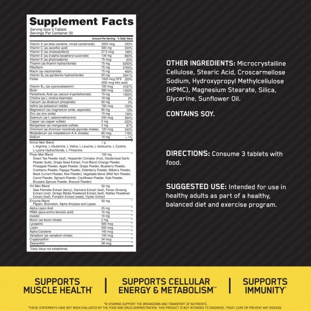 Opti-Men Multivitamin 90tabs by Optimum Nutrition