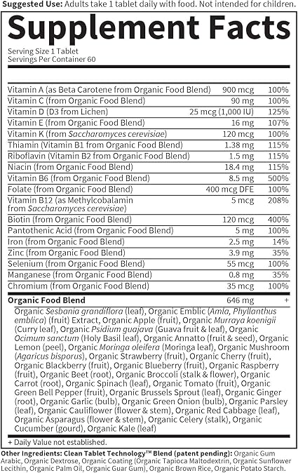 Organics Women's Once Daily Tablets by Garden of Life