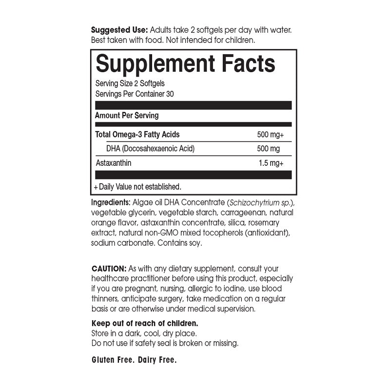 Algae Omega-3 Vegan DHA Softgels by Garden of Life