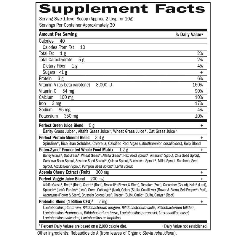 Perfect Food Super Green Formula Powder by Garden of Life