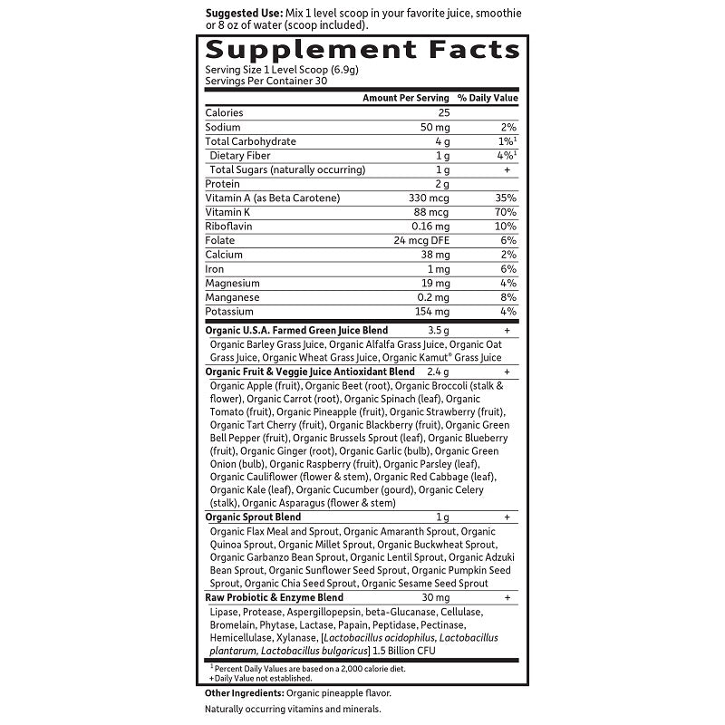 Perfect Food Green Superfood Unflavored by Garden of Life