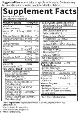 RAW Enzymes Women 50 & Wiser by Garden of Life