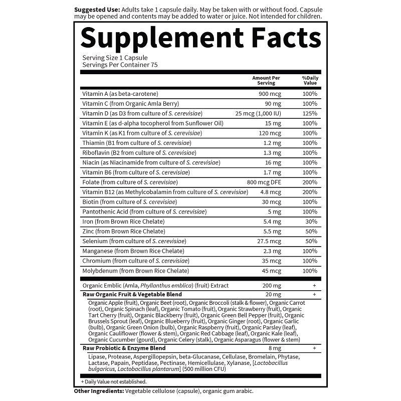 Vitamin Code Raw One for Women 75VegCaps by Garden of Life