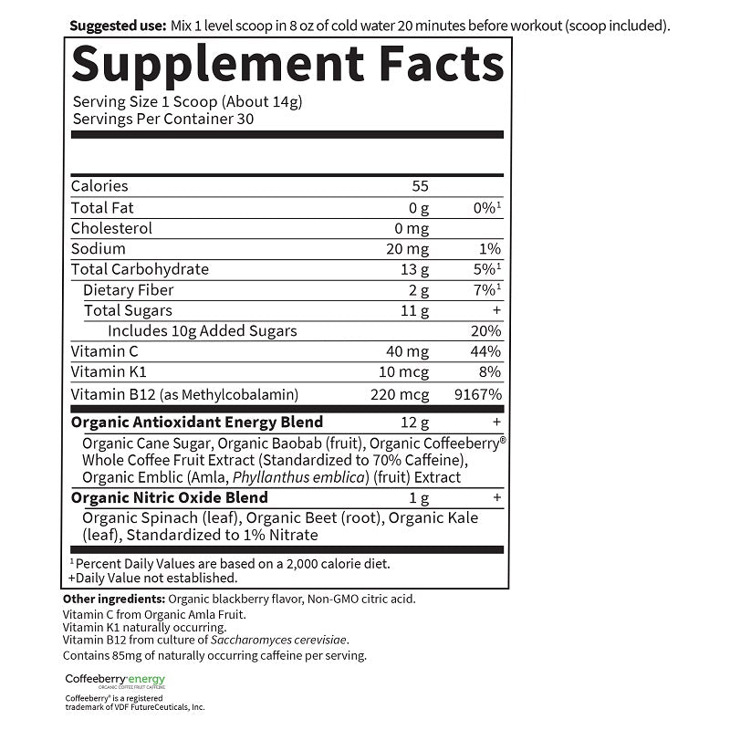 Sport Energy + Focus Black Cherry by Garden of Life