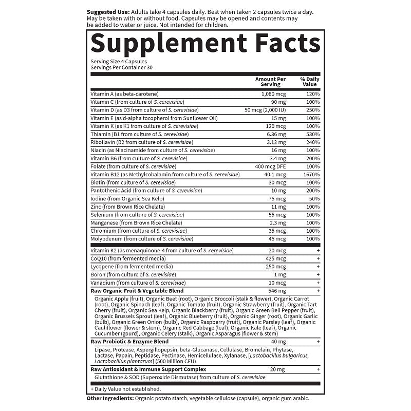 Vitamin Code Men 50 & Wiser 120VegCaps by Garden of Life
