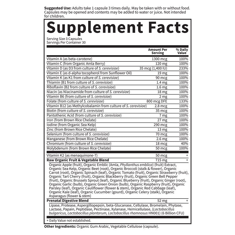 Vitamin Code RAW Prenatal 90VegCaps by Garden of Life