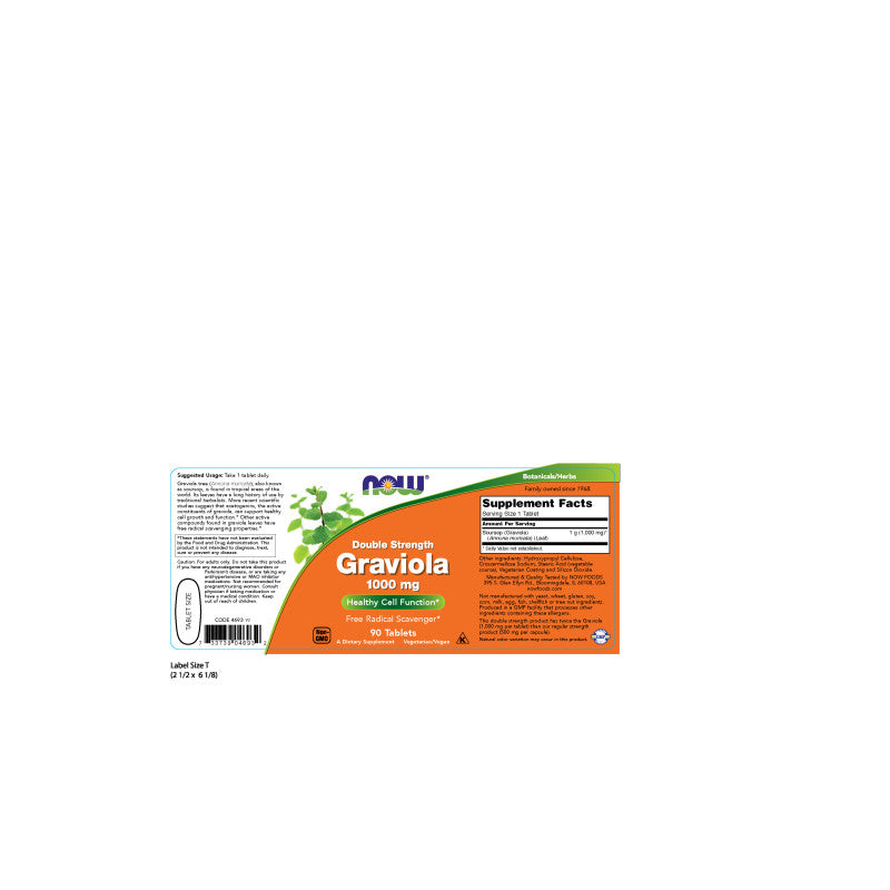 Graviola 1,000mg 90tabs by Now
