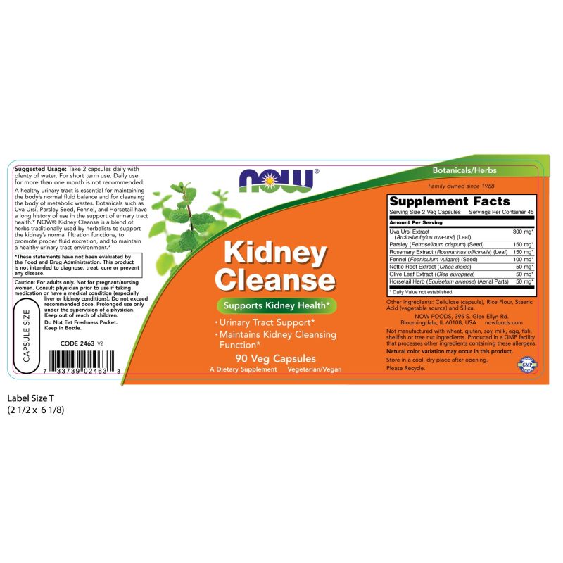 Kidney Cleanse 90VegCaps by Now