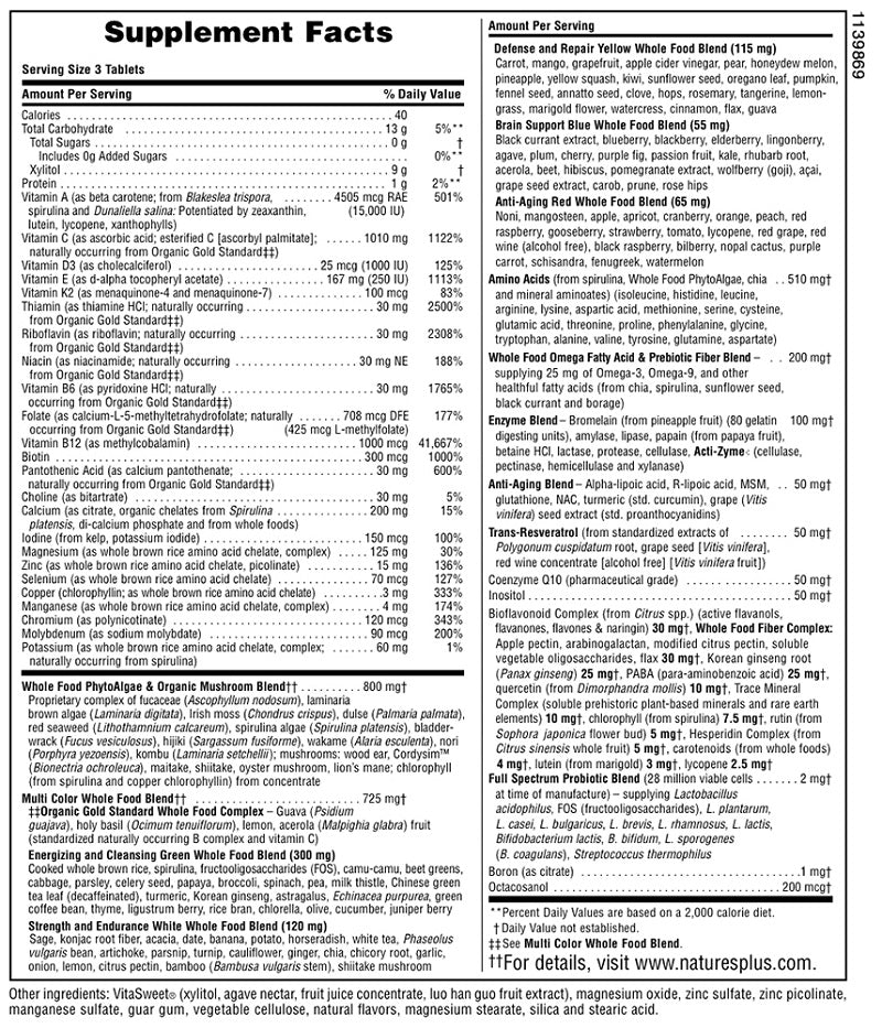 Source of Life Gold Multivitamin 90 Chewables by NaturesPlus