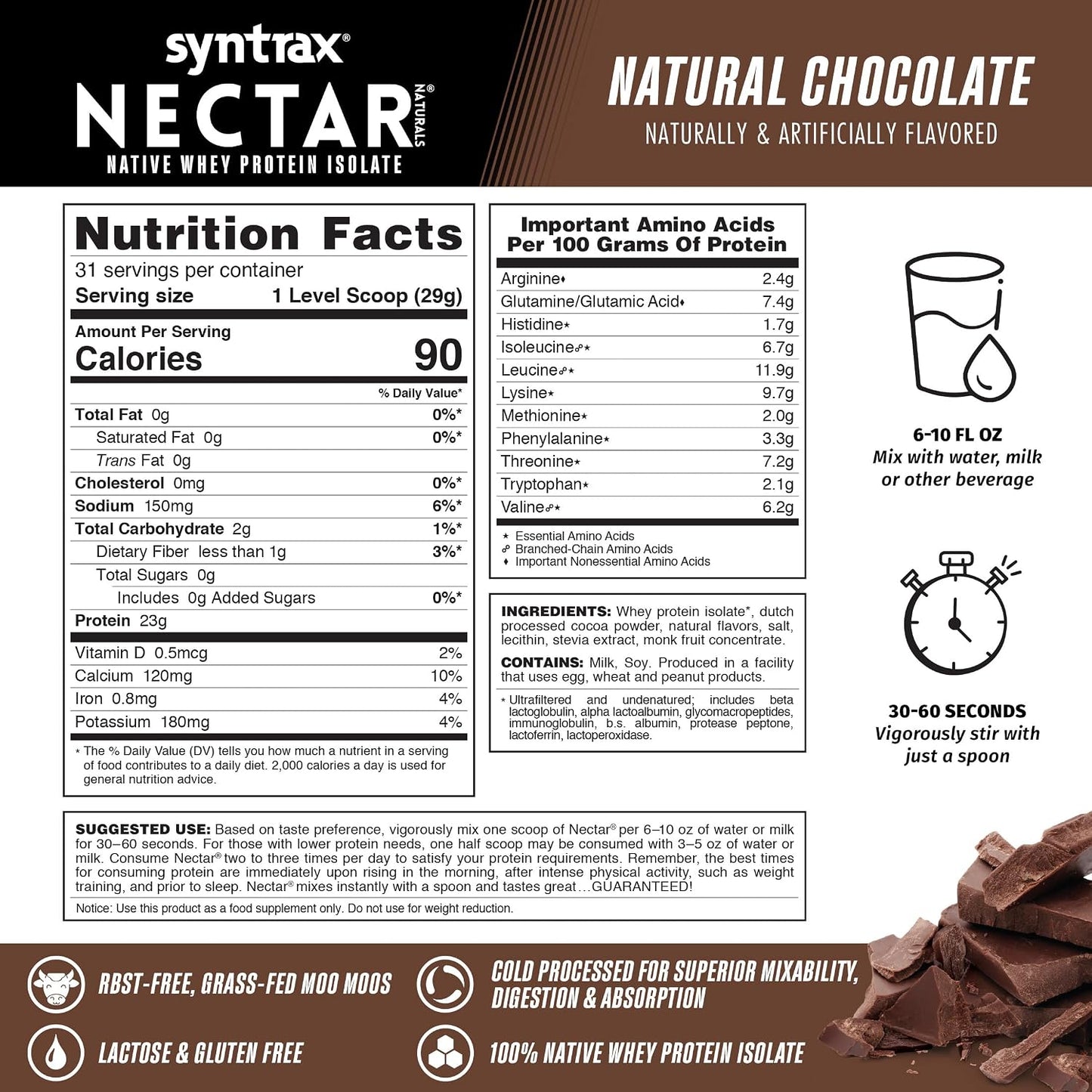 Nectar Natural Chocolate by Syntrax