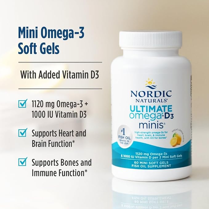 Ultimate Omega 2X Plus D3 Mini Softgels by Nordic Naturals