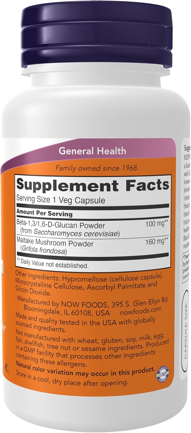 Beta 1,3/1,6 D Glucan 100mg 90VegCaps by Now