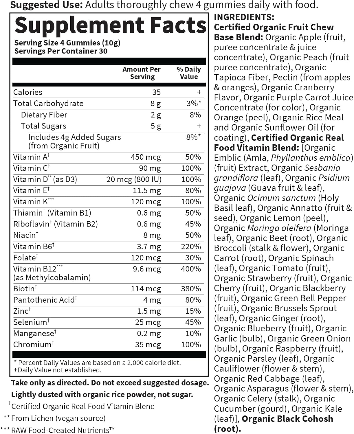 Organics Women's Multi 40+ Gummies by Garden of Life