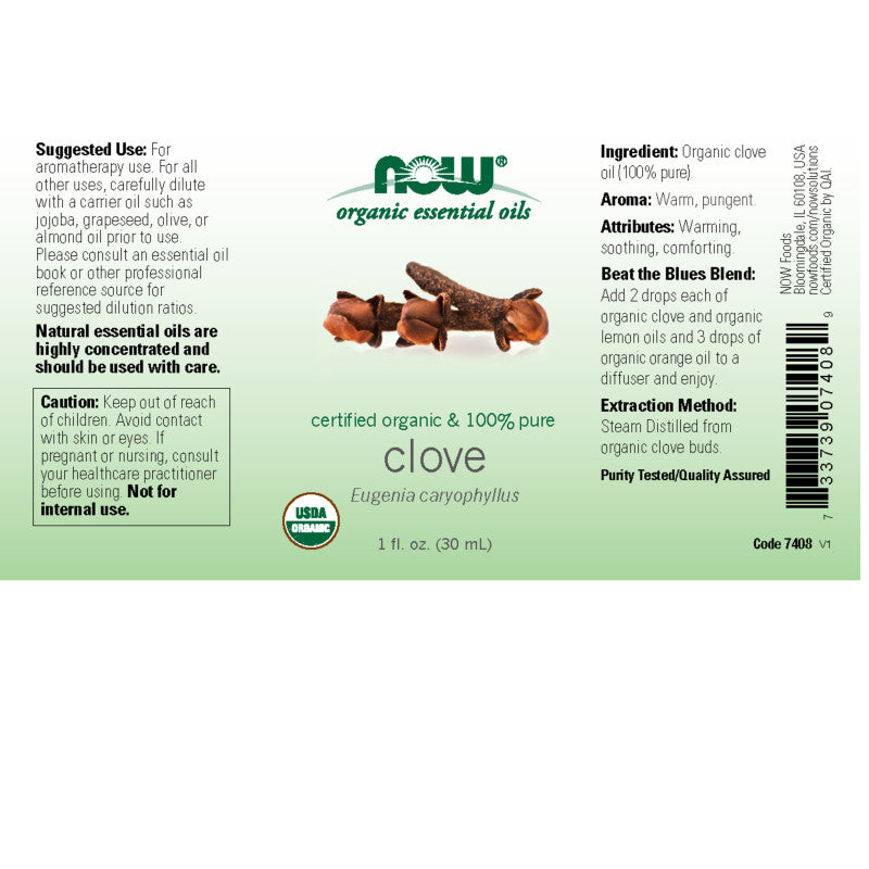 Clove Oil Organic 1oz by Now