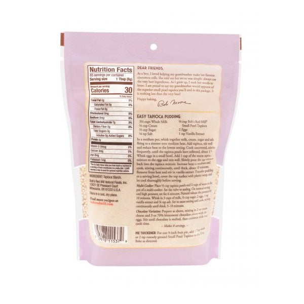 Tapioca Small Pearl 24oz by Bob's Red Mill