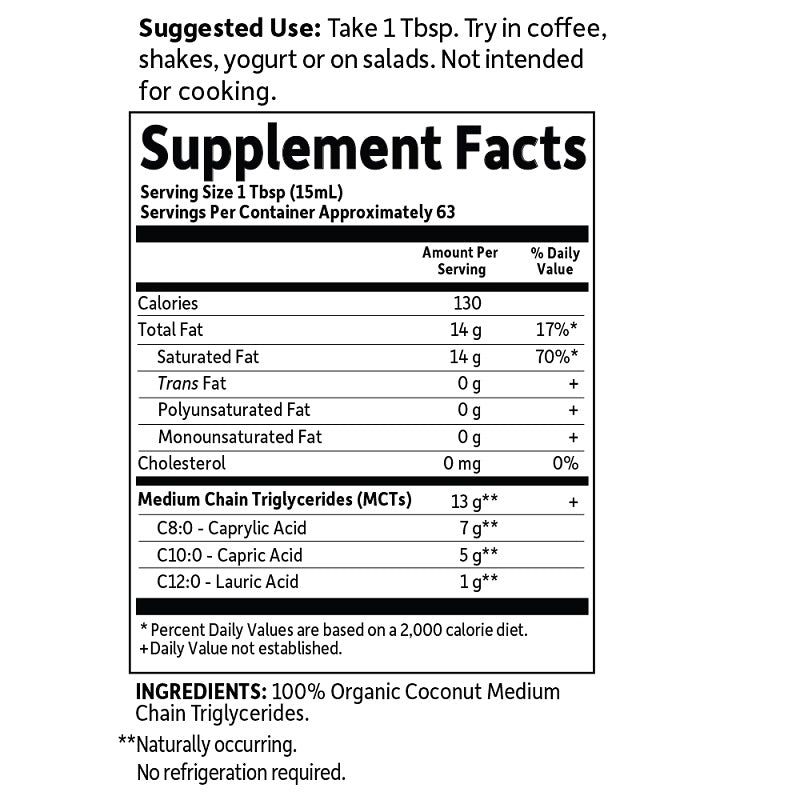 MCT Oil 32oz by Garden of Life