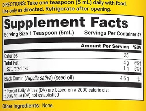 Black Seed Oil 8oz by Nature's Life