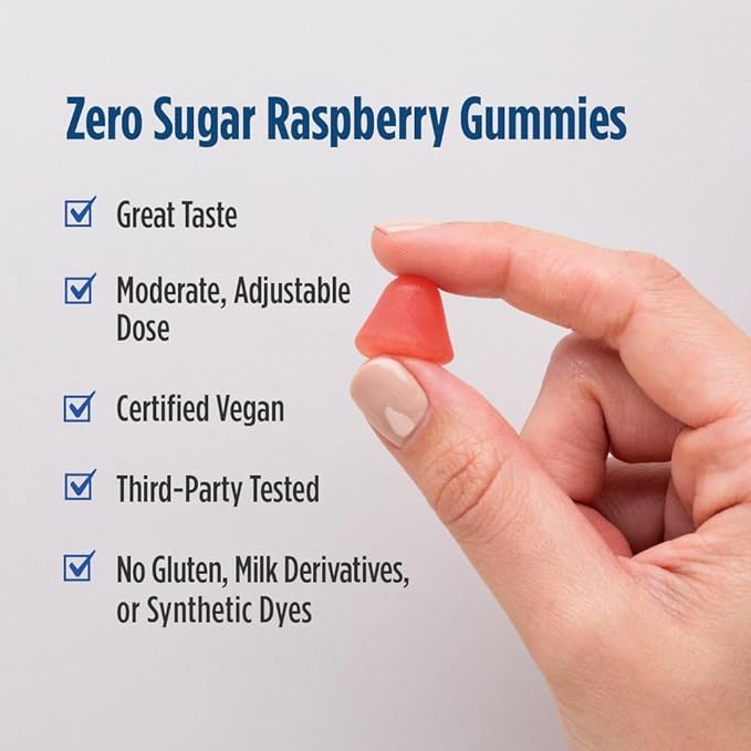 Melatonin 60 Raspberry Gummies by Nordic Naturals