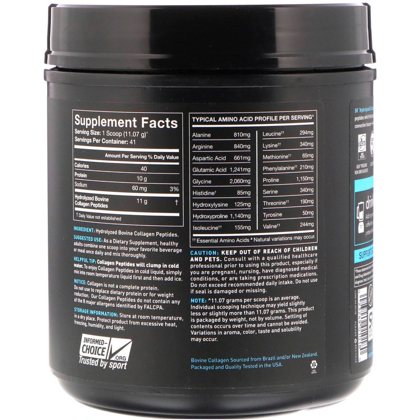 Collagen Peptides Unflavored by Sports Research