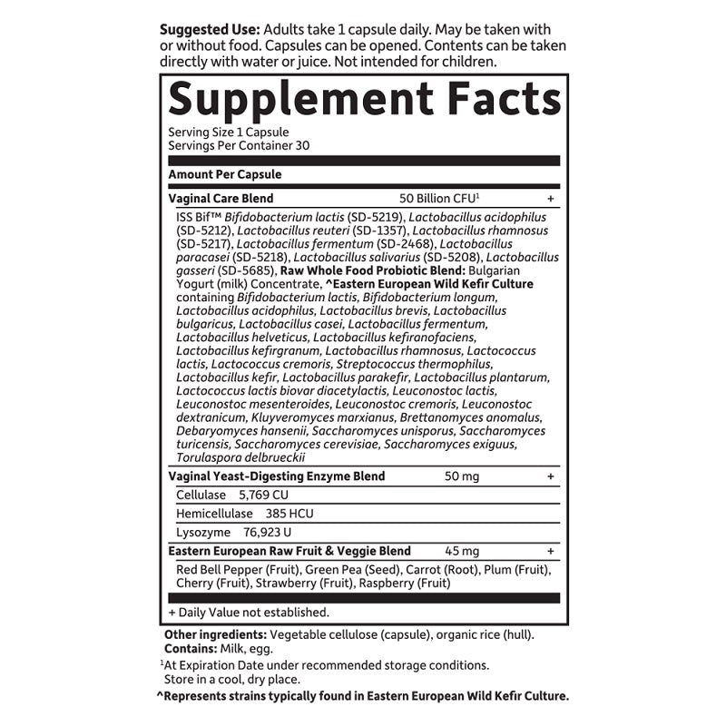 RAW Probiotics Vaginal Care SS by Garden of Life